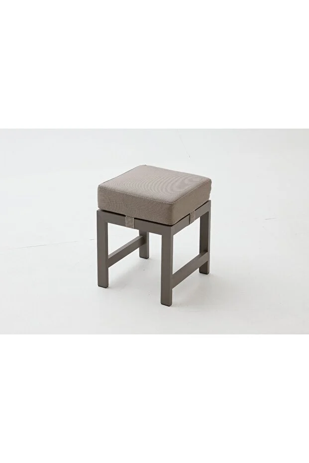 Capella Üçlü Bahçe Balkon Oturma Grubu -cappucino (MASA TABLASI DÜZ KESİM OLARAK GELMEKTEDİR)